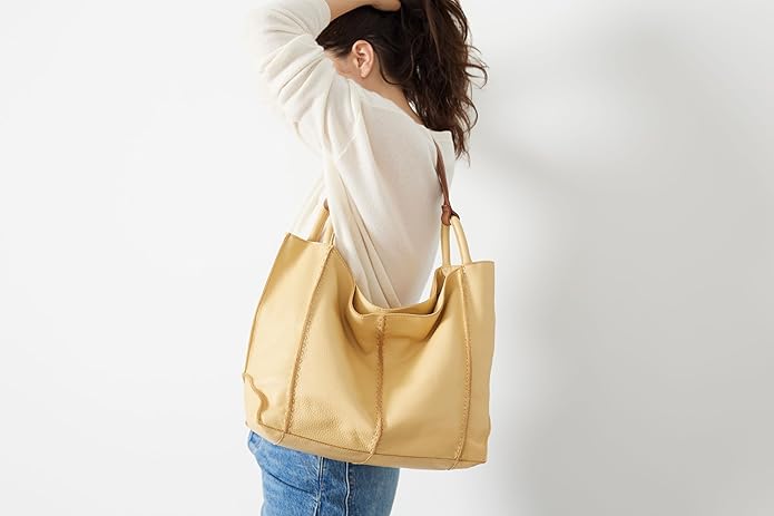 The Sak Los Feliz Large Tote Bag - Woman's Purse For Everyday, Travel, Beach Bag - Roomy Handbag With Shoulder Bag Strap