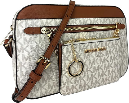 Michael Kors Jet Set Large Logo Crossbody Bag With Matching Logo Coin Pouch